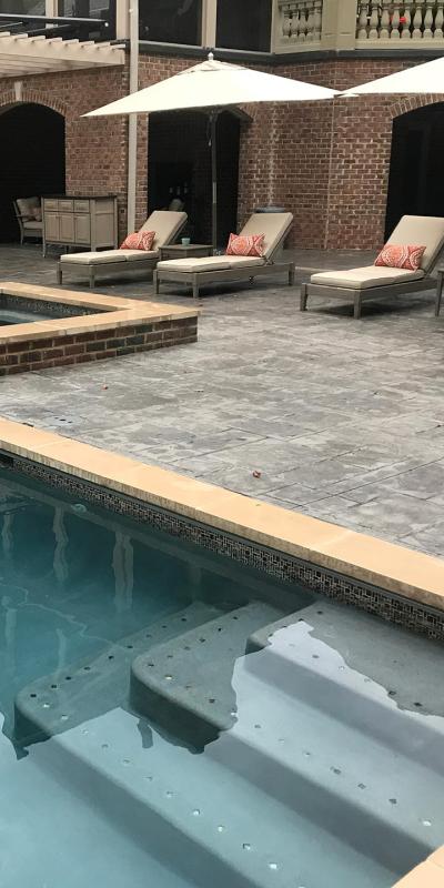 Swimming pool decking