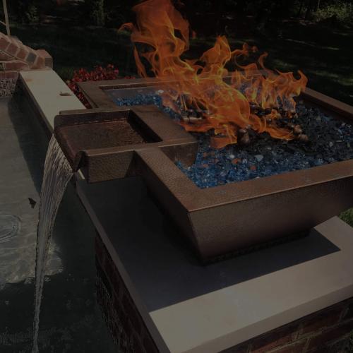 fire and swimming pool built in virginia