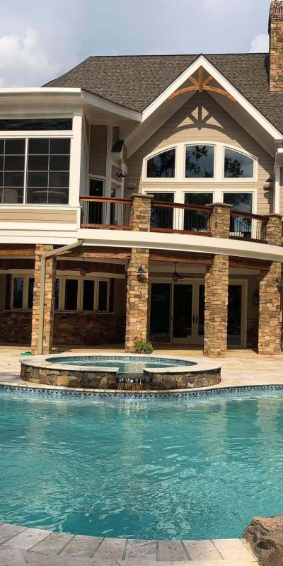 new pool and patio built in Glen Allen, VA